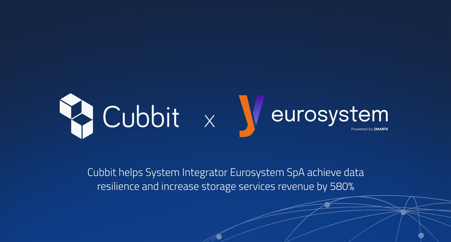 System Integrator Eurosystem SpA selects Cubbit’s sovereign, geo-distributed cloud to achieve data resilience, increasing storage services revenue by 580%