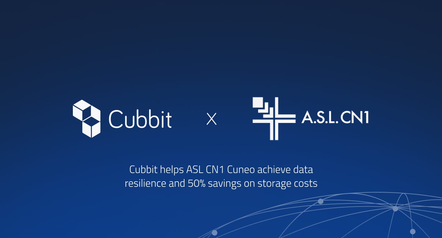 ASL CN1 Cuneo selects Cubbit’s geo-distributed S3 cloud, achieving data resilience and 50% savings on storage costs