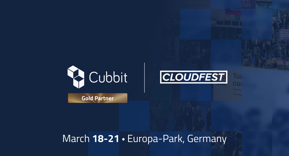 Cubbit is a GoldPartner at Cloudfest 2024. Visit us and win prizes