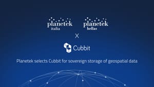 Planetek selects Cubbit for sovereign storage of geospatial data